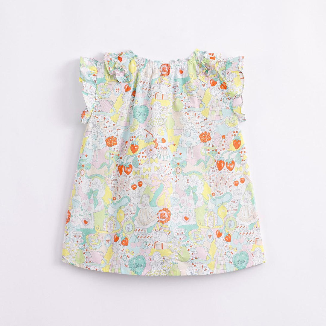 MARC&JANIE Girls Summer Sweet Party Pattern Cotton Dresses 230751 - MARC&JANIE