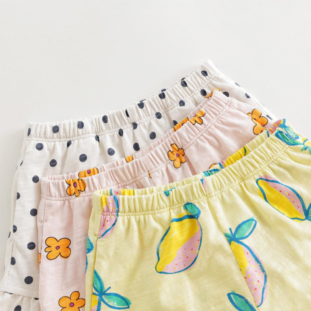 Girls Sweet Polka Dot Lace Print Shorts 240783 - MARC&JANIE