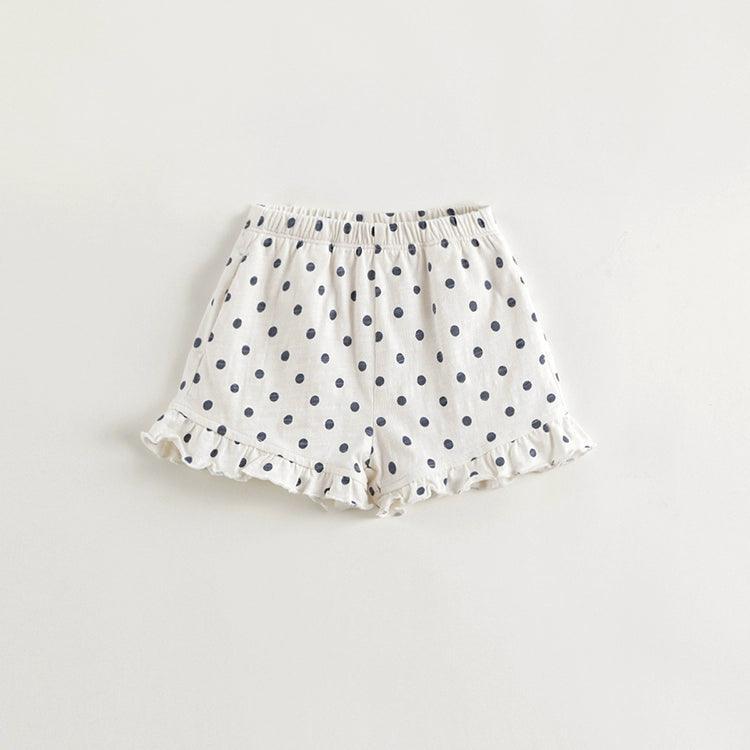 Girls Sweet Polka Dot Lace Print Shorts 240783 - MARC&JANIE