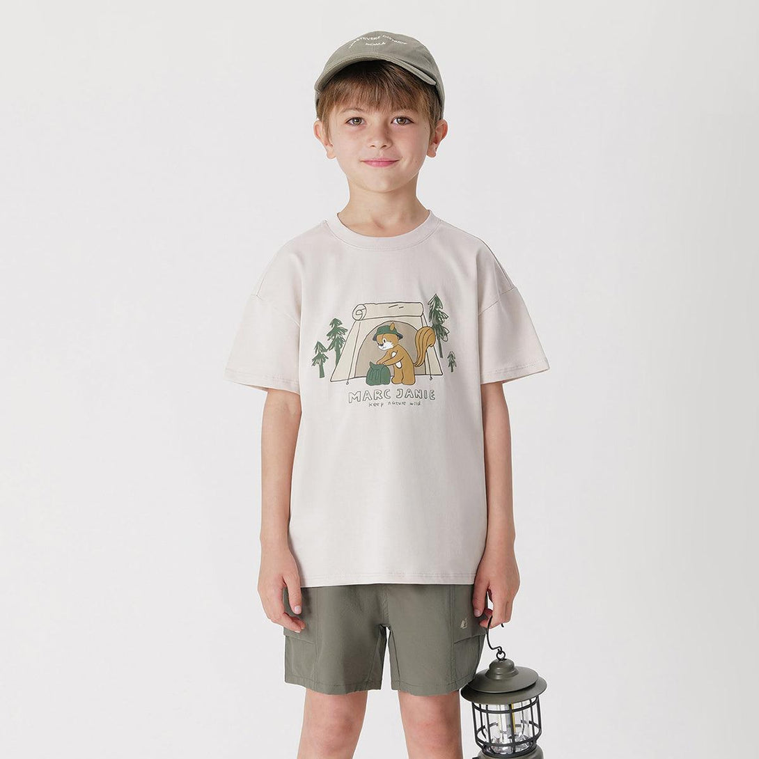 Urban Outdoor Boys Squirrel Print Short Sleeve T-Shirt 240380 - MARC&JANIE