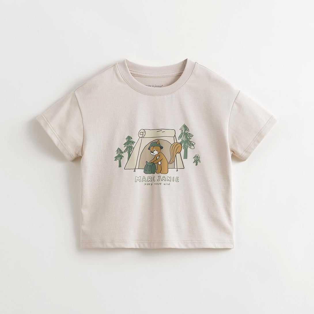 Urban Outdoor Boys Squirrel Print Short Sleeve T-Shirt 240380 - MARC&JANIE