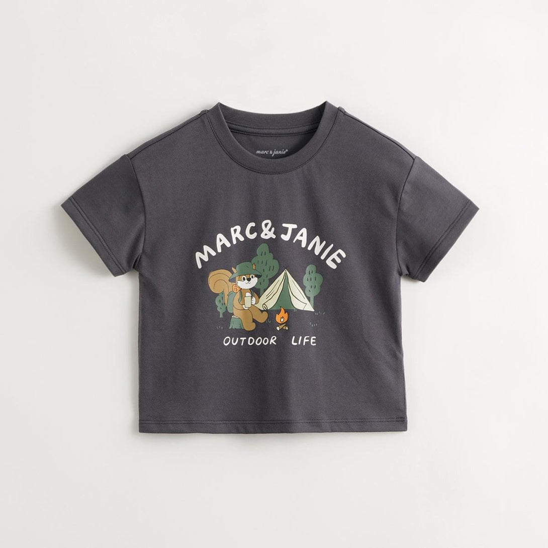 Urban Outdoor Boys Squirrel Print Short Sleeve T-Shirt 240380 - MARC&JANIE